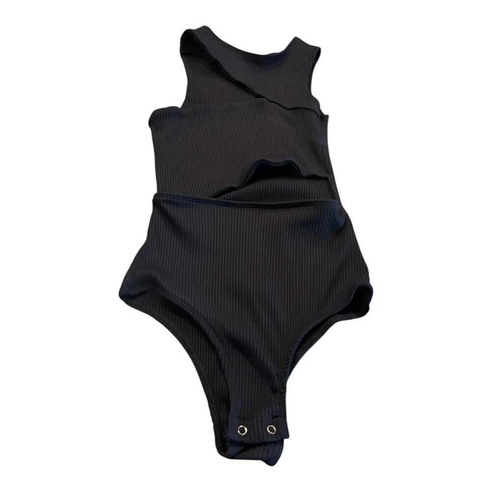 LIV STORE Black Bodysuit Cut outs Size S